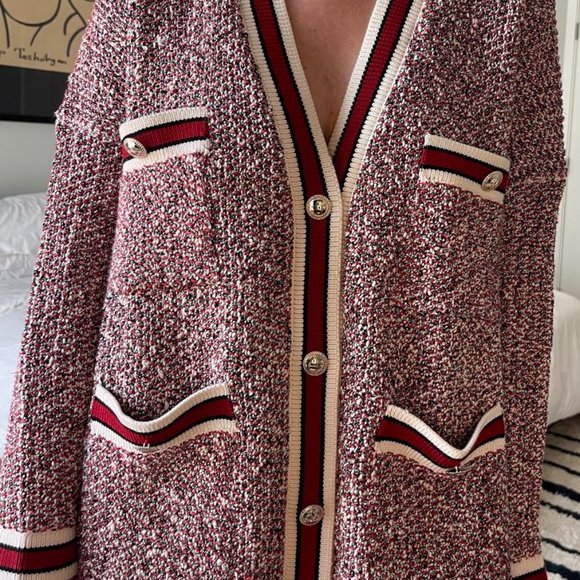 Maje Sweaters - Maje - Mapada Knit Button-Front Cardigan